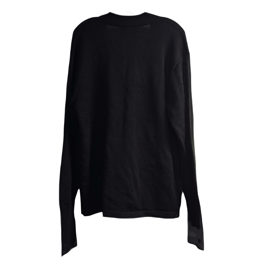 Holloway Black Knit Cardigan with W Patch - Picture 3 of 6